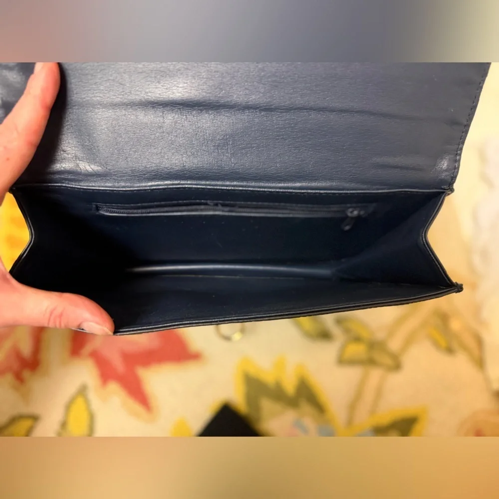 RARE 90’s Vintage GIORGIO BEVERLY HILLS Black Leather Top Handle Bag - Picture 15 of 16